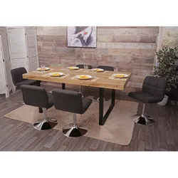 6er-Set Esszimmerstuhl Cadiz, Küchenstuhl Stuhl, Stoff/Textil Chrom drehbar MVG-zertifiziert ~ dunkelgrau