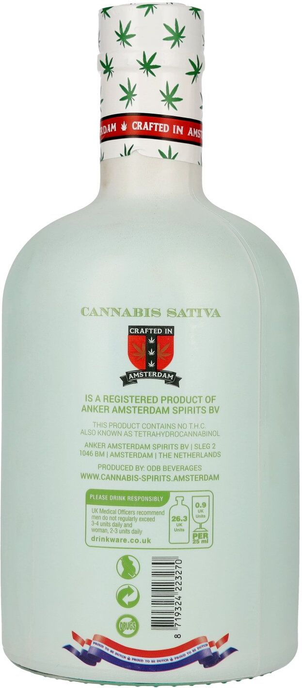Cannabis Sativa Spirits Cannabis Sativa Fibre Hemp Flavoured Vodka 37,5% Vol. 0,7l