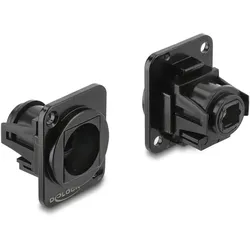 Delock D-Typ Modul TOSLINK Buchse zu TOSLINK Buchse Metall schwarz
