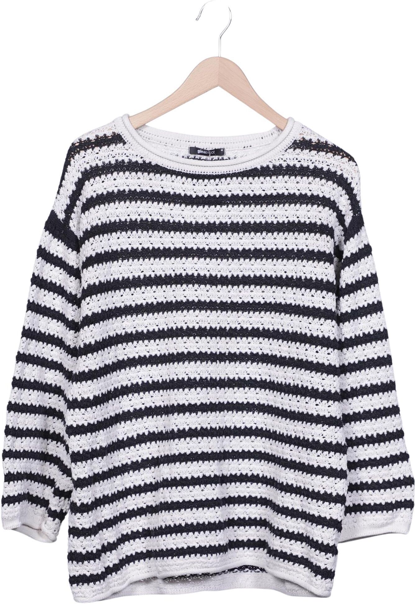 Gina Tricot Damen Pullover, Mehrfarbig, Gr. M, Baumwolle - Second Hand