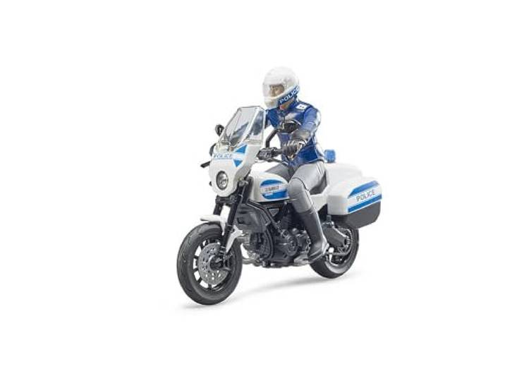 bruder 62731 - Bworld Scrambler Ducati politiemotorfiets, politieagent