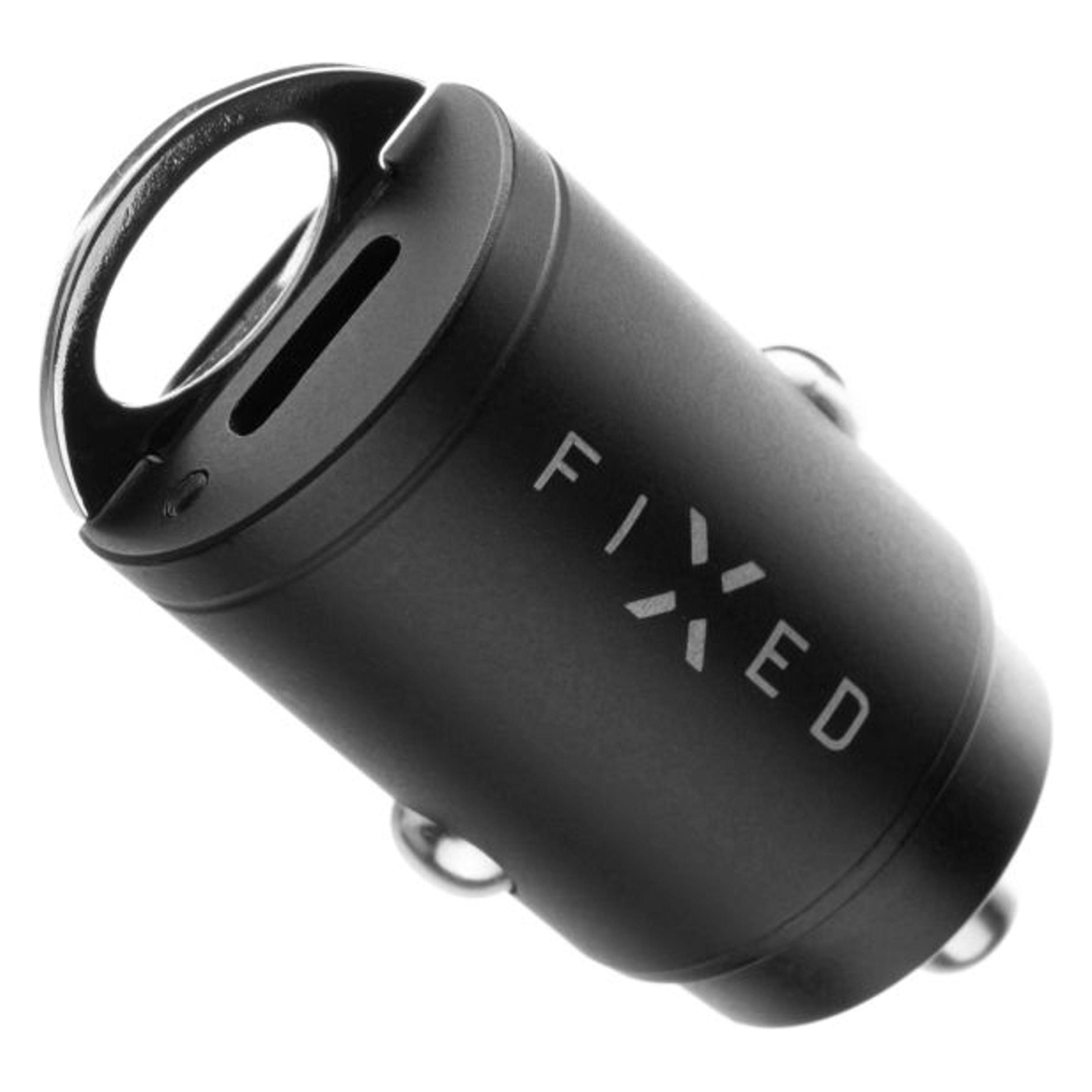 Fixed Duales USB-C-Autoladegerät 30W + USB-C/Lightning-Kabel (FIXCC30M-2CL-BK)