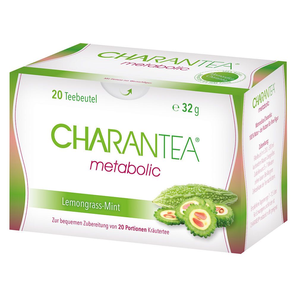 Charantea metabolic Lemon/Mint Filterbeutel 20 St