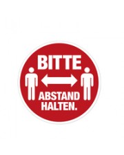 HERMA Hinweisetiketten Abstand rot/weiß Text/Pict. 5St. Rot Weiß 5er (12921)