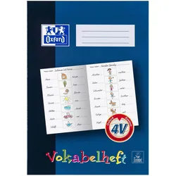 Oxford, Heft + Block, Vokabelheft A4 (A4, Liniert, Harter Einband)