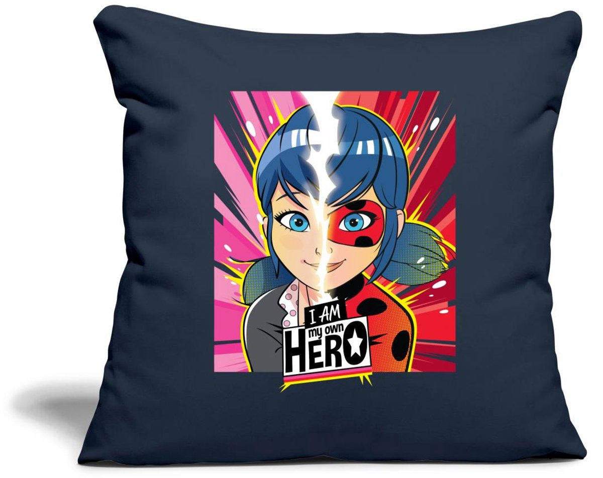 Miraculous I Am My Own Hero Ladybug Marinette Sierkussenhoes, 45 x 45 cm