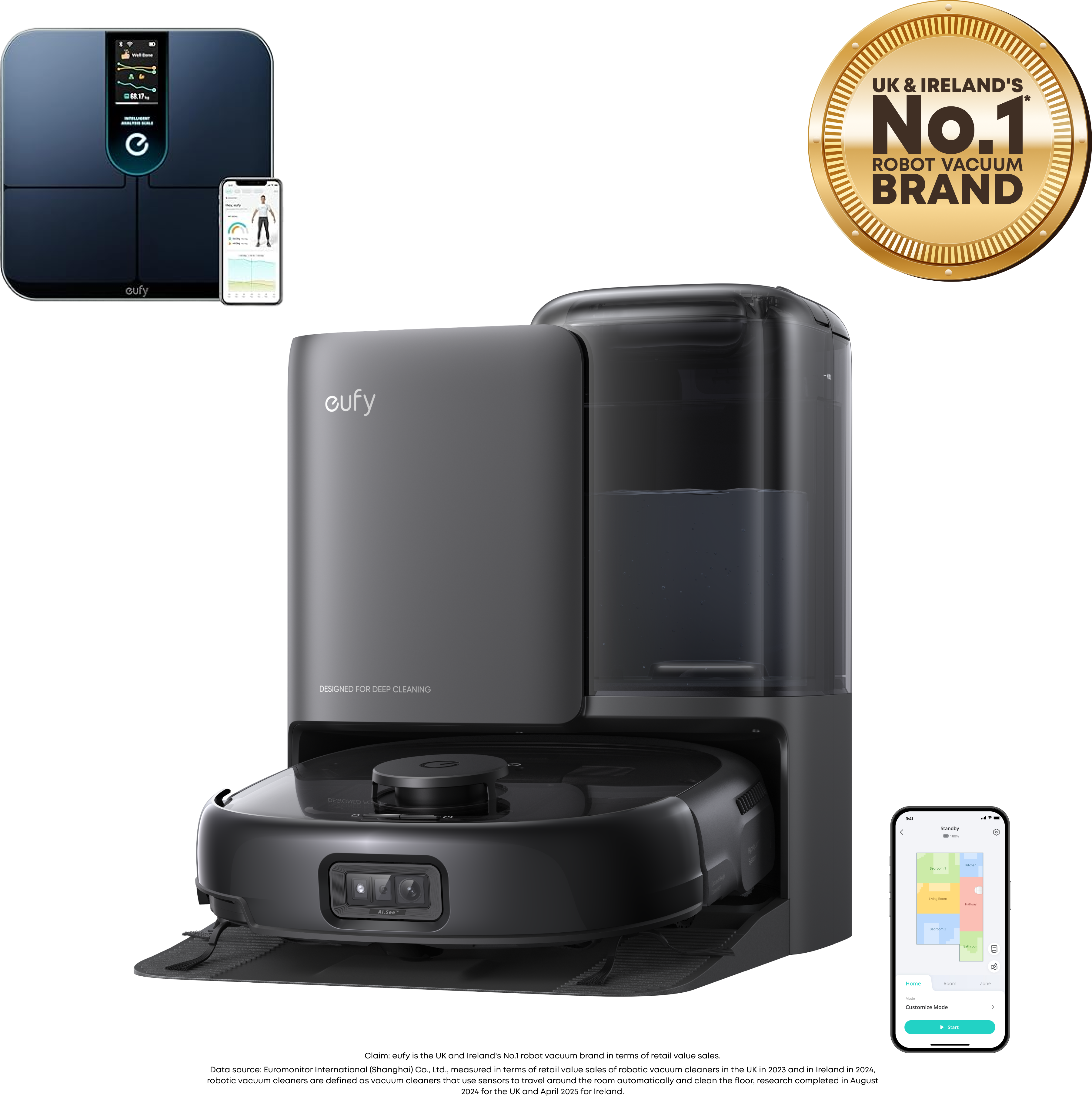 eufy Omni E25 Robot Vacuum and Mop with Smart Scale P3
