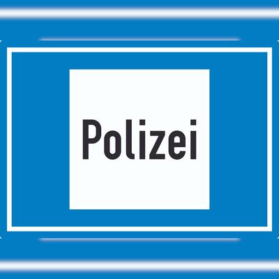 HB-Druck Richtzeichen Polizei Symbol Aufkleber A3 (297x420mm)