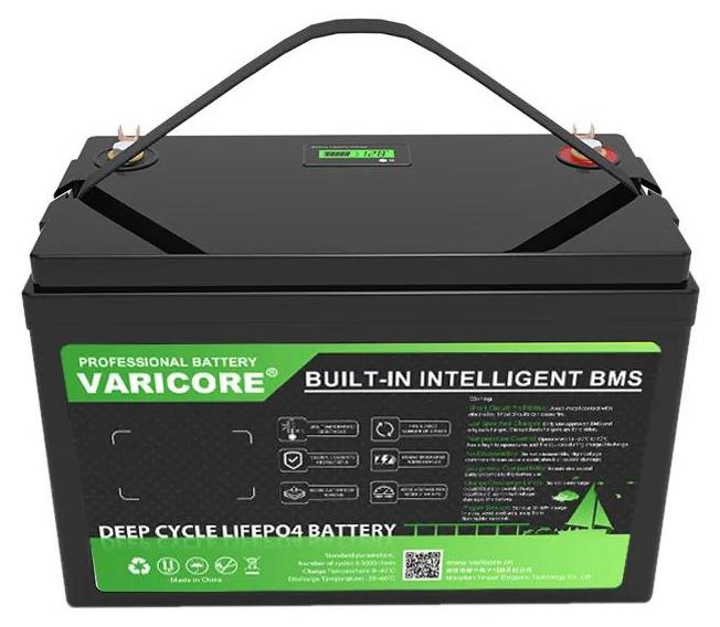 12,8V 200Ah LiFePO4 Akku - Lithium-Eisenphosphat Deep-Cycle Batterie - Wiederaufladbar - Für Wohnmobil & Boot - Solaranlage & Hausspeicher - LCD-Anzeige