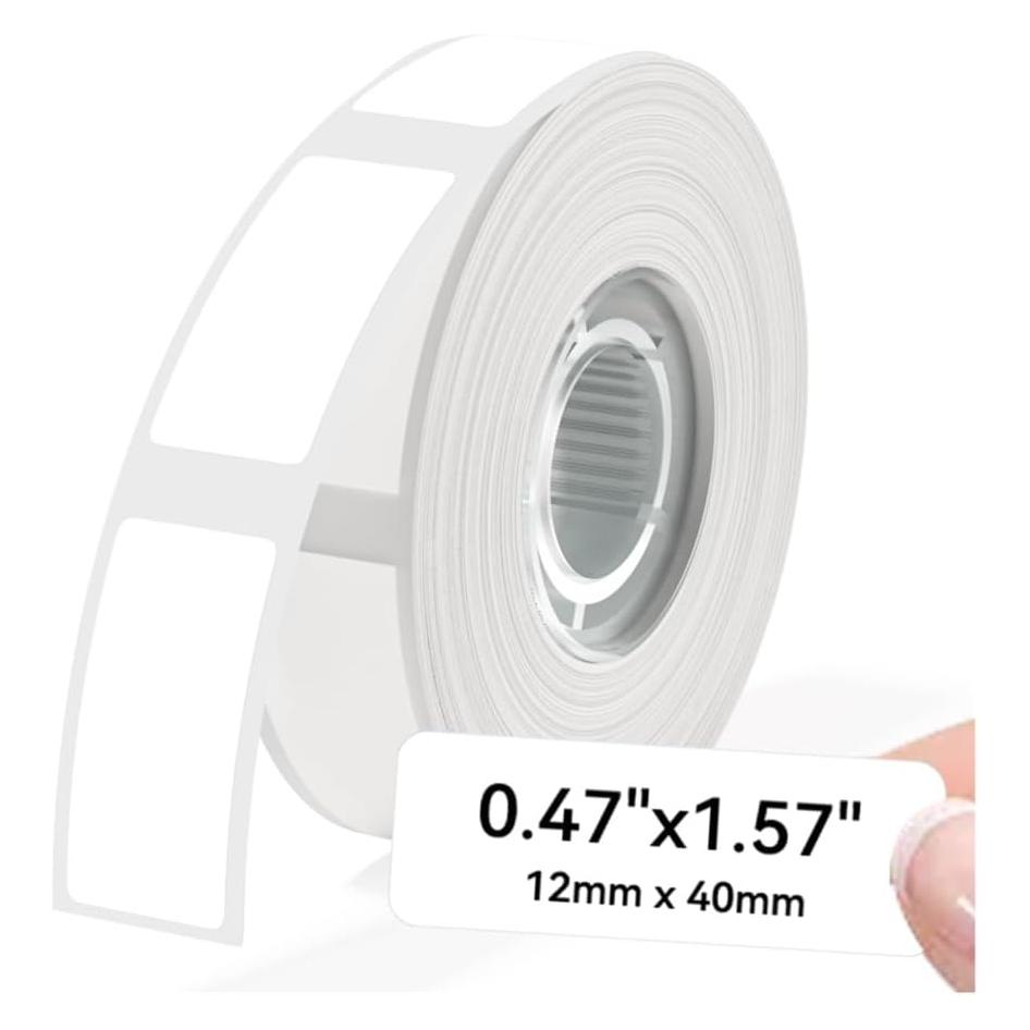 Phomemo Thermo-Etiketten 12 x 40 mm für D30/D30 PRO (160 Stk.) (12 mm) (10201501116)