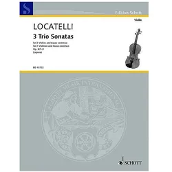 3 Trio Sonatas Op. 8, Nos. 7-9: For 2 Violins and Basso Continuo, Fachbücher von Pietro Antonio Locatelli