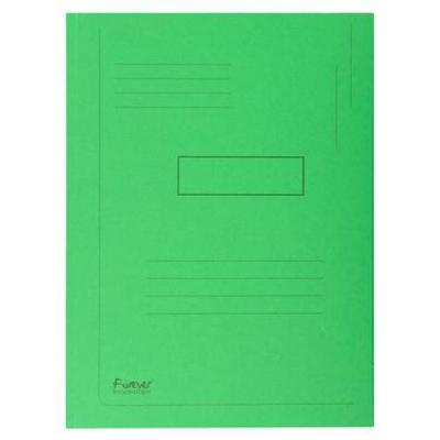 Exacompta 50er Packung Aktenmappen mit Beschriftungsfeld und 2 Klappen aus Recycling Karton 290g Forever,24x32cm