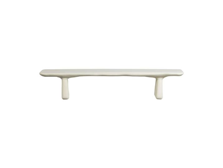 Banc de salle à manger en polymère renforcé de fibres beige