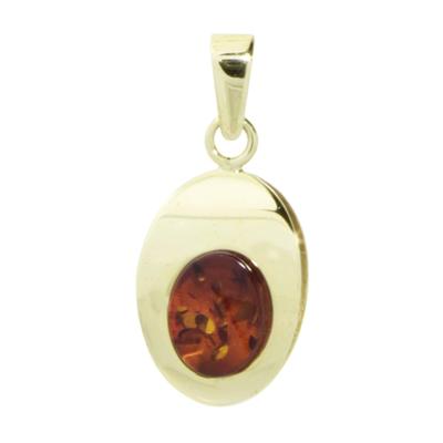 Kettenanhänger OSTSEE-SCHMUCK "- Jessie - Gold 333/000 - Bernstein" Gr. 25, gold (gold 333, goldfarben, gelb), Schmuckanhänger, Damen, Gelbgold 333, Kettenanhänger