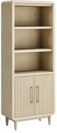 Martin Furniture Modern Wood Bookcase With Doors, Office/Entertainment Shelving, Entertainment Storage, Storage Cabinet, Fully Assembled, Black