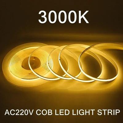 Uplift Picks Driverless 220V COB LED Strip For Bright Seamless Warm White Lighting warm White (3000k) 220 V 1m