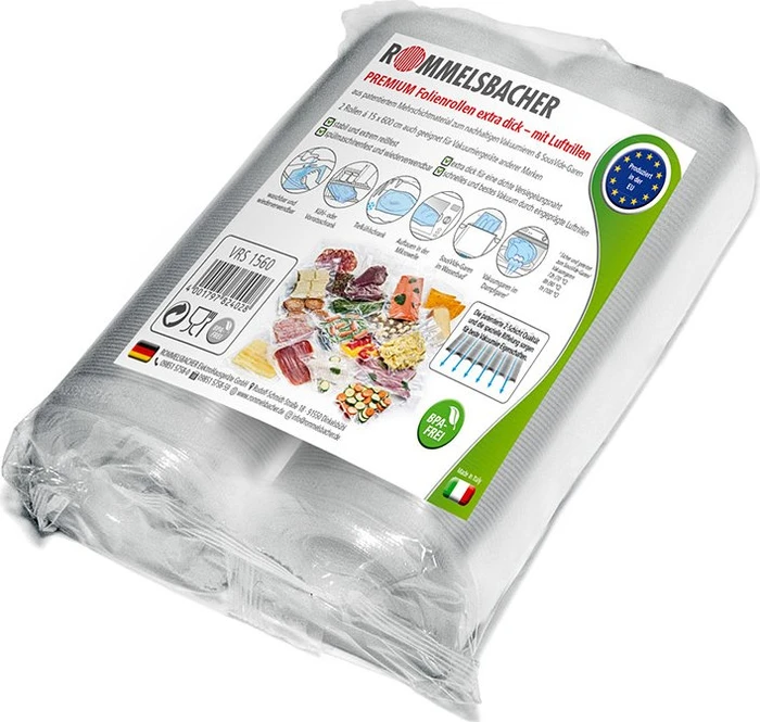 Rommelsbacher Folienrolle VRS 1560, 15cm x 6 Meter (transparent, 2 Rollen)