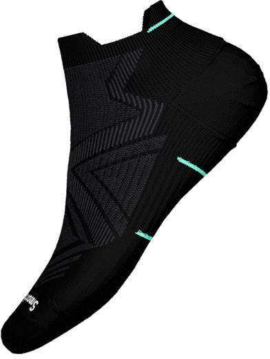 Smartwool Womens Run Zero Cushion Low Ankle Socks, Black M