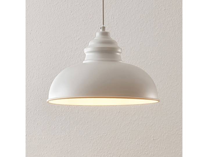 Cliona Hanglamp Matt White - Lindby - Woonkamer - Vintage / Retro - Metaal - 1 lamp