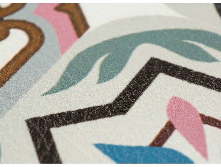 Strapazierfähiger Küchenläufer und -teppich im Fliesen-Design, Blau-Grau, Größe 155 (Küchenläufer, 70 x 200 cm)