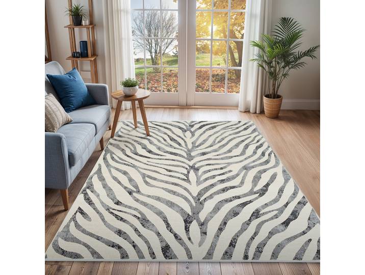 Teppich LIVABLISS LUANDA , grau, B:200cm H:11,4mm L:275cm, Polypropylen, Teppiche, Teppich