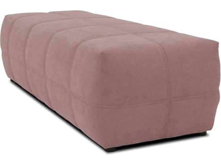 DOMO. collection Polsterhocker Brandon, Sitzhocker, Fußhocker, Hocker 150 x 60 x 40 cm, flamingo (rosa)