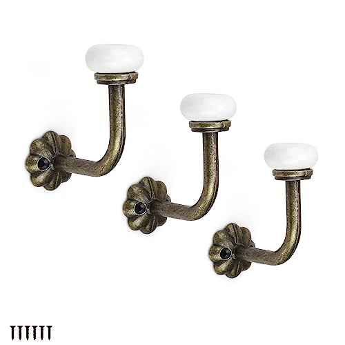 PARFCO Set van 3 vintage keramische haken