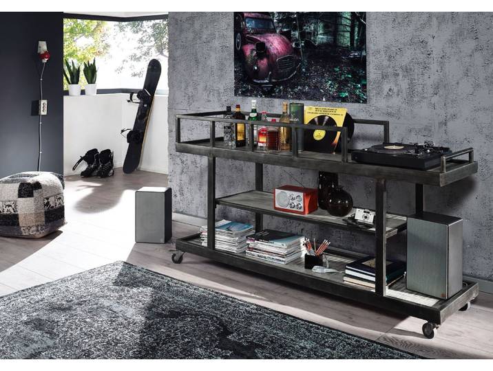 Regal Mango 180x50x106 grau lackiert HEAVY INDUSTRY #109