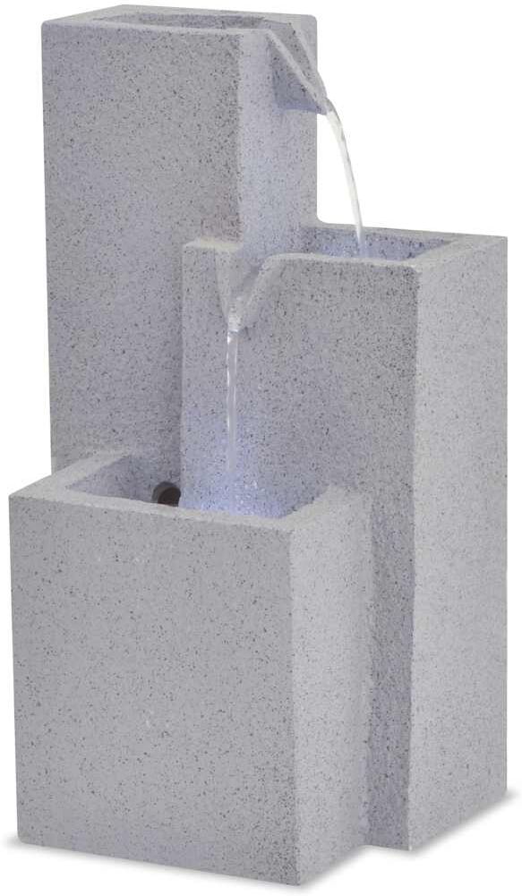 vidaXL Fontaine d'intérieur avec lampe LED Polyrésine