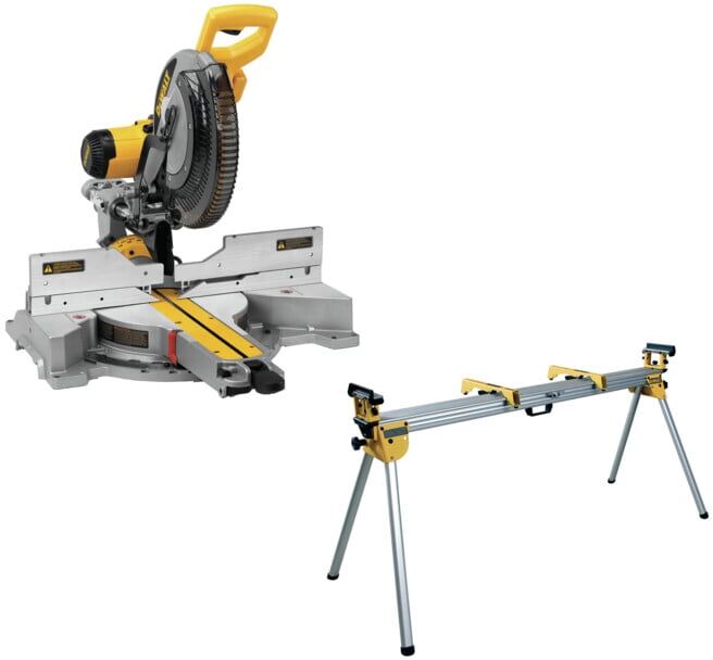 Jeu de scies à panneaux DEWALT, support DWS780KIT inclus (DWS780KIT)