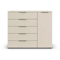 Kommode Flipp Dekor Beige Champagner