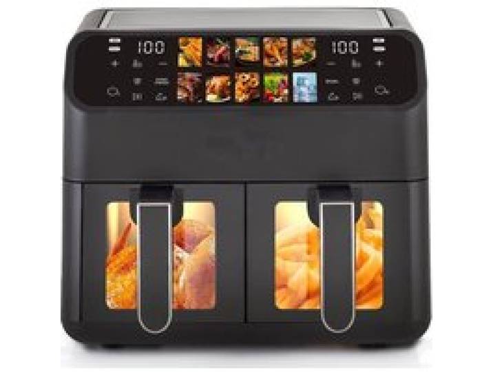 Friteuse sans huile EDENDIRECT –Air Fryer 9L –Écran couleur – 10 programmes de cuisson – 1800W –Arrêt intelligent-Écran tactile Farb
