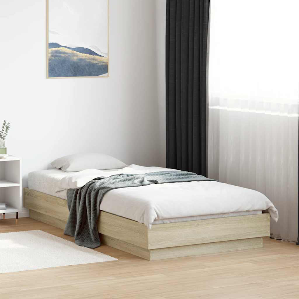 17 Stories Pasol Bed Sonoma Oak Single (3')