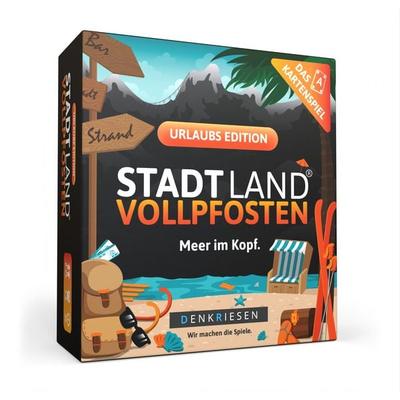 DENKRIESEN - STADT LAND VOLLPFOSTEN® - Das Kartenspiel – URLAUBS EDITION - 'Meer im Kopf.'