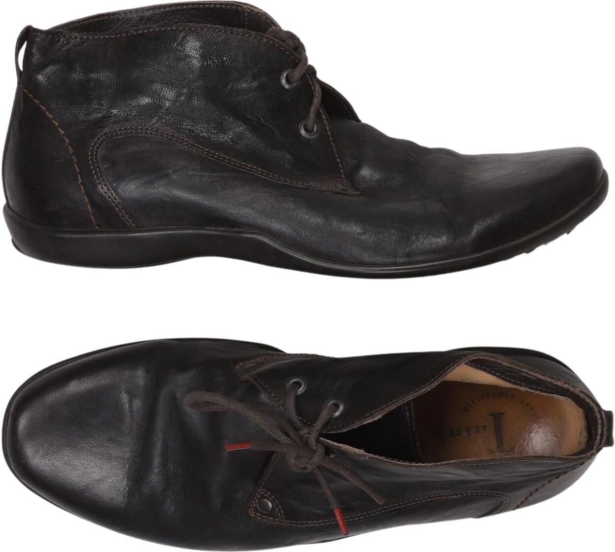 Think! Herren Stiefel, Schwarz, Gr. EU 42.5, Leder - Second Hand