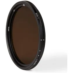 Urth 62mm ND8 128 (3 7 Stop) Variable ND Lens Filter (Plus+) (62 mm, ND- / Graufilter), Objektivfilter, Schwarz