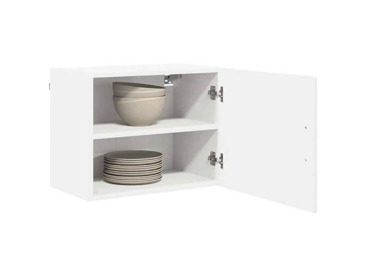 Cabinet de cuisine - Meuble mural PORTO 2 pc Blanc - Bois d'ingénierie - Assemblage requis（4407）