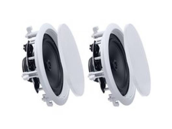 VEVOR Plafondluidsprekers 203,2 mm 1 paar, ronde 2-weg luidsprekers met HiFi-geluid en 150 W piekvermogen, luidsprekers voor vochtige ruimtes, badkamer, keuken en overdekte veranda's, plafondmontage