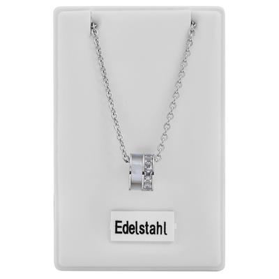Kette ohne Anhänger ADELIA´S "Halskette mit Anhänger – aus Edelstahl", silber, Halsketten, Damen, 45cm, Edelstahl, Perfekt als Geschenk zum Muttertag