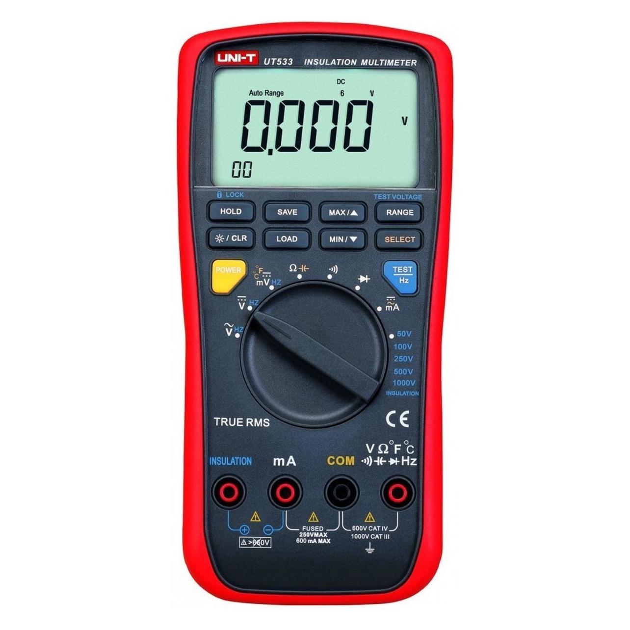 Uni-T UT533 Multimeter - T23H8 (CAT III 1000V, CAT IV 600V) (T23H8)