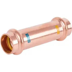 HS AQUAGAS V Schiebemuffe 18 x 18 mm 450401818 Kupfer, Press Copper,  Fitting für Gas und Wasser