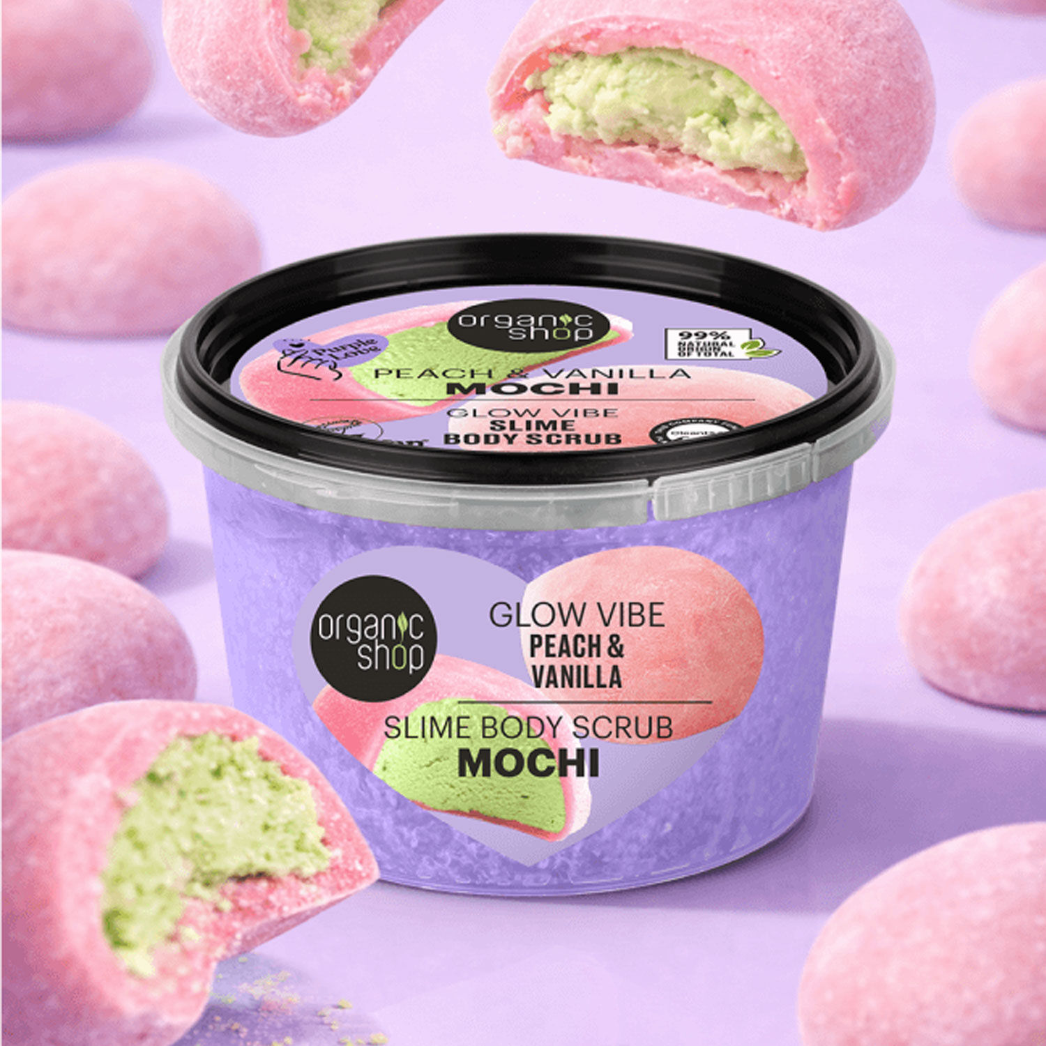 ORGANIC SHOP Peach & Vanilla Body Scrub 250ml