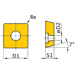 Optimum HM-Ersatzwendeplatten ISO SNMG090304