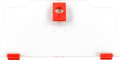 Schäfer Shop Pure Cover hoch für Eurobox Serie Economy 400 x 300 mit offener Front, Kunststoff, rot