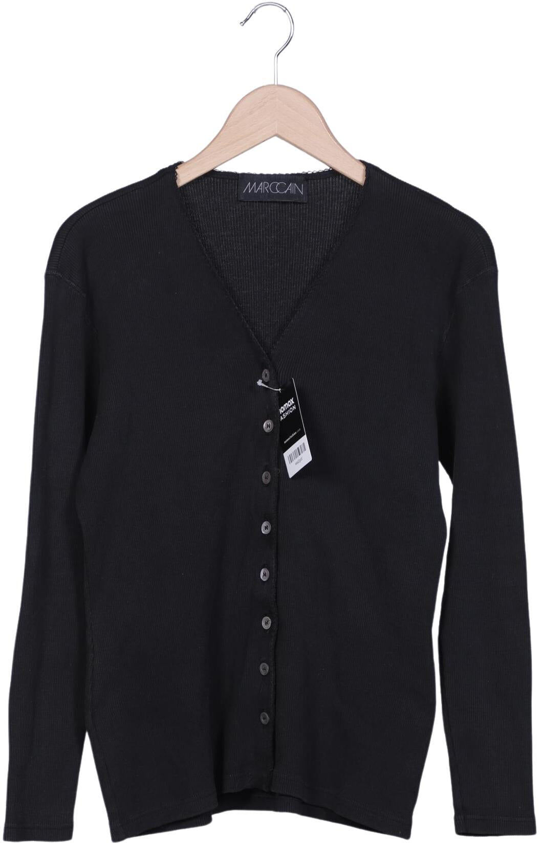 Cain Damen Strickjacke, Schwarz, Gr. EU 42 (Marc Cain N5), Baumwolle - Second Hand