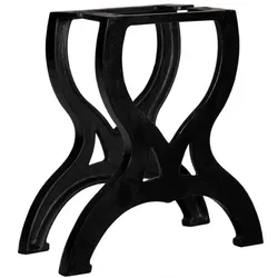 Couchtischbeine 2 Stk. X-Rahmen Gusseisen | vidaXL : Farbe - Schwarz