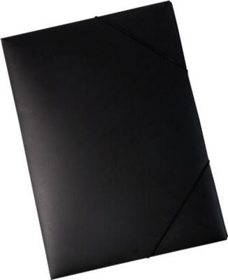 EICHNER Eckspannmappe, DIN A3, Gummizugverschluss, 5 Stück, schwarz