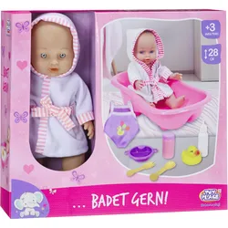 Müller - Toy Place - Puppe ...badet gern!, 28 cm