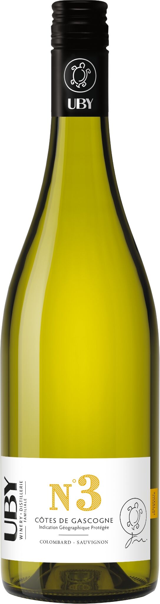 Uby No. 3 Colombard Sauvignon Côtes de Gascogne IGP 2025 Domaine Uby