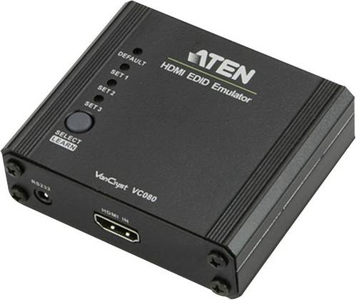 ATEN VC080 HDMI EDID Emulator [1x HDMI-Buchse - 1x HDMI-Buchse] Schwarz